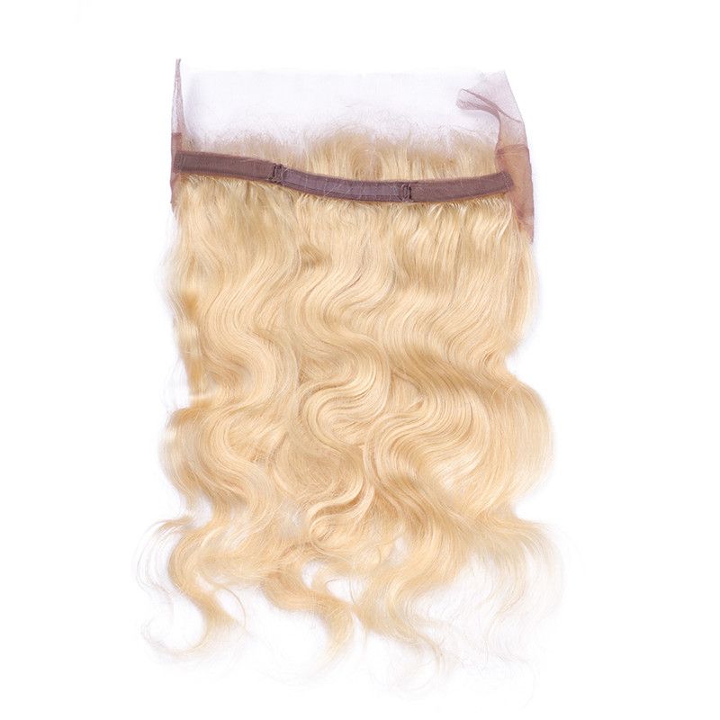 360 Russian Blonde Body Wave Lace Frontal