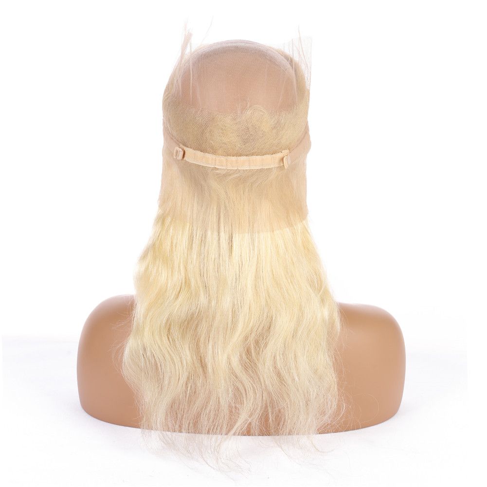 360 Russian Blonde Body Wave Lace Frontal